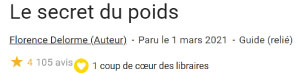 livre le secret du poids la fnac